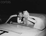 Mickey Hargitay and Jayne Mansfield Kissing Celebrity weddin